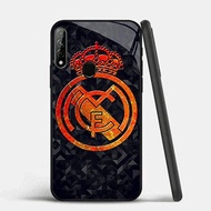 GK-76 Real Madrid logo Glass Casing for OPPO Realme A33 A53 C17 A53S 7i A31 A32 2020