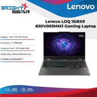 LENOVO LOQ 15IRX9 83DV003MMJ Gaming Laptop (15.6"/FHD/IPS/144Hz/I7-13650HX/RTX 4060 6GB/512GB SSD/16