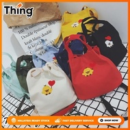 Kstyle Korean Fashion Women Top Seller Premium Canvas Fashion Sling Bag Handbeg Wanita Handbag - 980