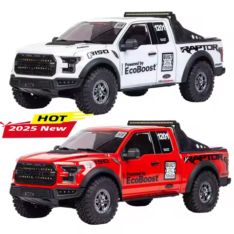 KM F150 RC Pickup Truck 1/8 4x4 Electric RC Climbing Car Model RTR 2.4G Simulation Remote Control Of