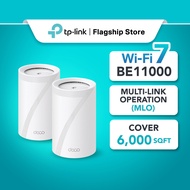 TP-Link BE11000 WiFi 7 Tri-Band Whole Home AI-Driven Mesh Wifi Router With Homeshield Deco BE65 (1 /