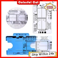 Ecg 7 Step Ruler, Transparent 7-Step Ruler Measuring Tool Portable Ekg Calipers Measuring Tool