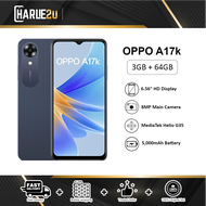 OPPO A17K Smartphone (3GB+4GB Extended RAM+64GB ROM) | Original OPPO Malaysia