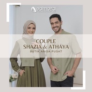 Couple Damoza Shazia dan Athaya Olive en Gamis Shazia Koko Athaya