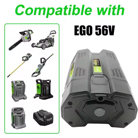 Replacement EGO 56V battery, compatible with lawn mowers, cordless chainsaws, blowers, 6000mAh BA280
