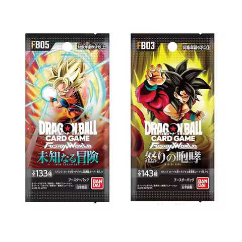 BANDAI Dragon Ball Super Card Fusion World Box Raging Roar FB03 -FB05 Japanese Collection 1 Pack: 6 