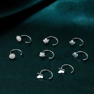 S925 Silver Earrings for Women Hypoallergenic Hikaw for Women Piercing Earring Set Accessories Jewel