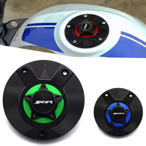 Motorcycle CNC Fuel Tank Cap Front Fuel Gas Cover For Kawasaki ZX-10R 2006-2016 ZX-6R ZX-636R 2007-2