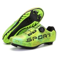 New Style Cycling Shoes With Lock Hard Bottom Mountain Road Bike Lock Shoes Color Power Bicycle Shoes Cycling Sports
