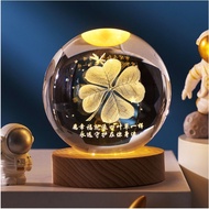 3d glowing crystal ball, bedroom decorative lights, beautiful and meaningful gifts and souvenirs