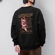 Taiwan Shipping Boys Clothes University T Sweatshirt American Loose Girls Same Style Korean Version 