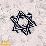 TLP Hollow Car Sticker Magic Hexagram Tarot Card Sticker Chassis Sticker Luggage Sticker Notebook St