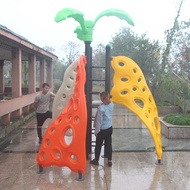 Children Rock Climbing Kindergarten Toys Children Climbing Wall F-Shaped Plastic Double-Sided Diamon