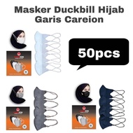 Masker Duckbill Hijab Masker Duckbill Headloop Masker Earloop Duckbil