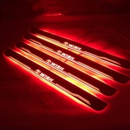 auto accessories moving led door sill scuff plates for toyota wish 2008-2017