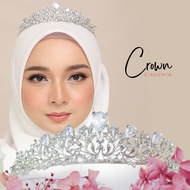 [CROWN Bride] Zirconia, Crown Rhinestone, Crown Tunang, Crown Nikah, Crown Wedding, Crown Cantik - M