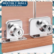 TOMBOL Cabinet Glass Lock With 2 Buttons - Glass Door Cabinet Lock - Cabinet Glass Lock - Display Gl