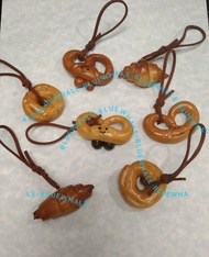 包郵, 手工烘焙製造鹼水麵包Pretzel, Brezel 扭結餅/蝴蝶脆餅, Croissant 可頌/牛角麵包, Bagel貝果/百吉圈 吊飾 掛繩 匙扣