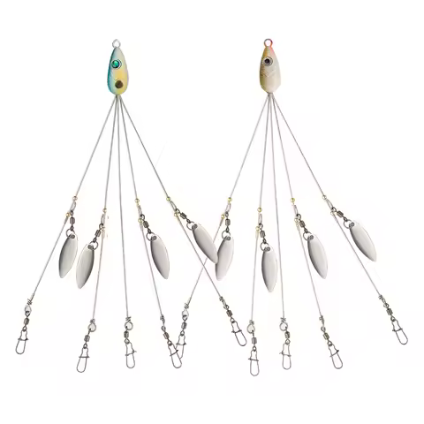 Alabama Rig Head Swimming Bait Umbrella Fishing lure Rig 5 Arms Bass Fishing Group Lure Extend 18g