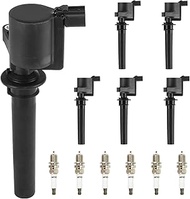 Ignition Coil & Iridium Spark Plugs FD502 for Ford Mercury Mazda Escape Taurus Mariner Sable Montego