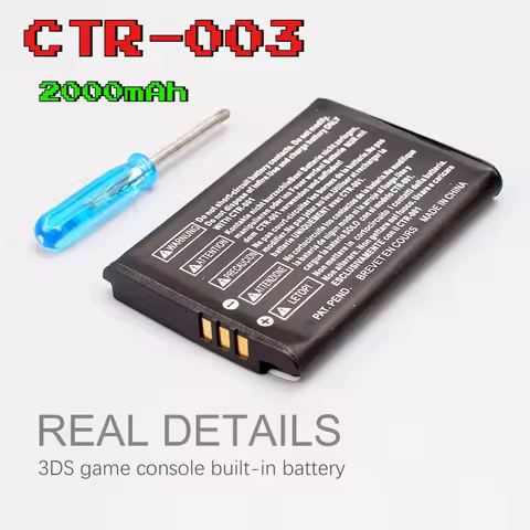 CTR-003 2000mAh for Nintendo 2DS 3DS NEW 2DS XL Battery CTR-003 for Nintendo 3DS N3DS Gamepad Contro