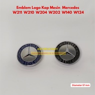 MESIN Mercedes W211 W210 W204 W202 W140 W124 Hood Logo Emblem
