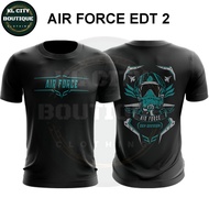 Kl City Boutique Microfiber silkscreen Printed Quick Dry Light Weight T-shirt Air Force Edition 2 Re