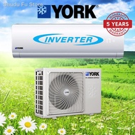 ☃(WEST) York 1HP 1.5hp 2.0hp 2.5hp Inverter Aircond - YMW5JAAS-W /YSL5JAAS Air Conditioner Wall Mounted Split (R410A)