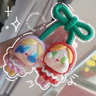 Order via message, no delivery via app | Cherry Crybaby keychain | Wool Cherry Crybaby Keychain | Cr