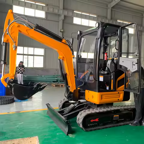 Mini Excavator 2.5 Ton Hydraulic Crawler Small Bagger 2 Ton 3 Ton Micro Digger Mini Excavator and va