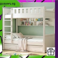 With Bunk Bed Stairs Loft Bed Solid Wood Small House Type Double Bed With Drawer
