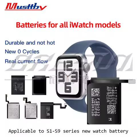 10PC/1box Watch Battery Replacement 1-9 St Generation for iWatch Battery Repair S2 S1 S4 S5 S6 S7 S8