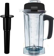 Replace for Vitamix Blender Pitcher 64oz,With Classic Tamper, Replace 5200 5000 7500 Pro500 750 Vita-Prep vm0101 vm0102 vm0103 vm0197 E310 320 Explorian/Commercial series etc Container 3 YR Warranty