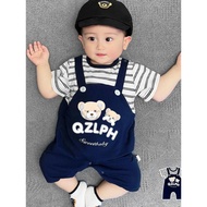 Boy Jumpsuit Boy Baby Boy Short Sleeve Suit One Year Old 1 Year Old Half 6 Months 5 Baby Boy Summer 
