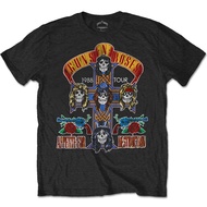 {Ready Stock XS-6XL} Guns N Roses Jam 1988 Tour Special Edition Band Merch Black 100% Cotton Sportswear Oversize Men'S T-Shirt Christmas Gift Tops Tees