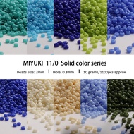 2.0mm 11/0 Solid Color MIYUKI Glass Seed beads For jewelry Making DIY Accessories 10g/bag (1100pcs a