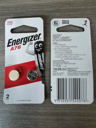 ถ่าน Energizer Alkaline battery 1.5V ถ่านกระดุม ถ่านนาฬิกา LR44 A76/1.5V lr44 AG13 ag13 แพค 2 ก้อน ถ