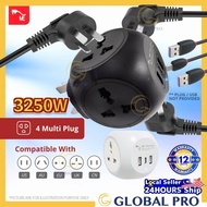 4Way  Adapter Universal Socket Power Socket Extension Adapter Type C Plug Socket USB Port Plack Soke