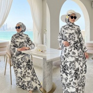 Dress Aloha Hawaii Beach Dress girl fashion Spring And Summer Floral Dress .PHOTOSHOOT.UMRAH