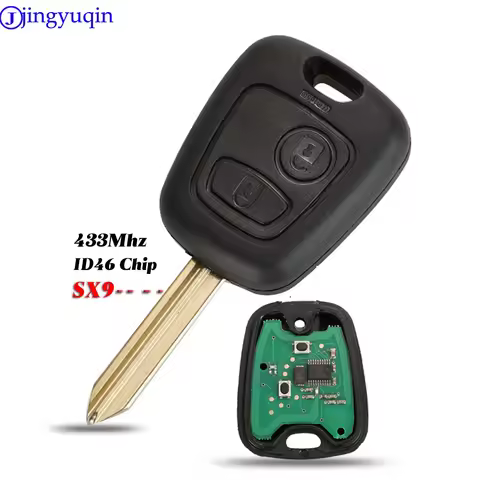 jingyuqin Remote Control Car Key Cover Case 433mhz For Peugeot Partner Expert Boxer SX9 For Citroen 