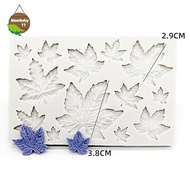 NBBY 3D Mini Rose Flower Leafs Silicone Mold DIY Fondant Chocolate Sugarcraft Cake Decor Baking Tool