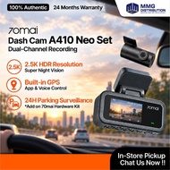 70mai Dash Cam A410 Neo | 2.5K Resolution | Dual Channel Recording