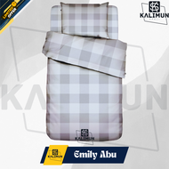 Sprei Aesthetic 70x200x15 70x200x25 70x200x30 Motif Polos Dan Karakter Single Size