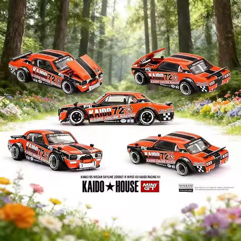 Kaido House No. 195 MINIGT&kh 1:64 2000GT-R KPGC10 alloy car model