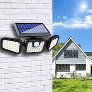 TEMU 74 Led Solar-powered Outdoor Floodlights With Motion Sensor, 3-level Dimming And Ip55 Protectio