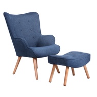 [特價]【Hampton 漢汀堡】安格斯高背休閒單人沙發組-4色可選寶石藍