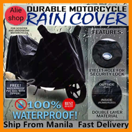 Universal Waterproof Motorcycle Cover Big Size Black Kapote Raincoat / NMAX / AEROX / MIO