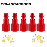 YOLA Air Compressor, NPT Red Fitting, Air Hose Female Air Coupler I/M Type 1/4Inch Quick-Connect