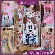 ComfyQueen[READYSTOCK] Plus Size Cartoon Pyjamas Baju Tidur Karton Perempuan