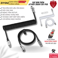 XO Attack Shark C01 Pro Mechanical Keyboard Cable Spring Twist Detachable Metal Connector Durable Um
